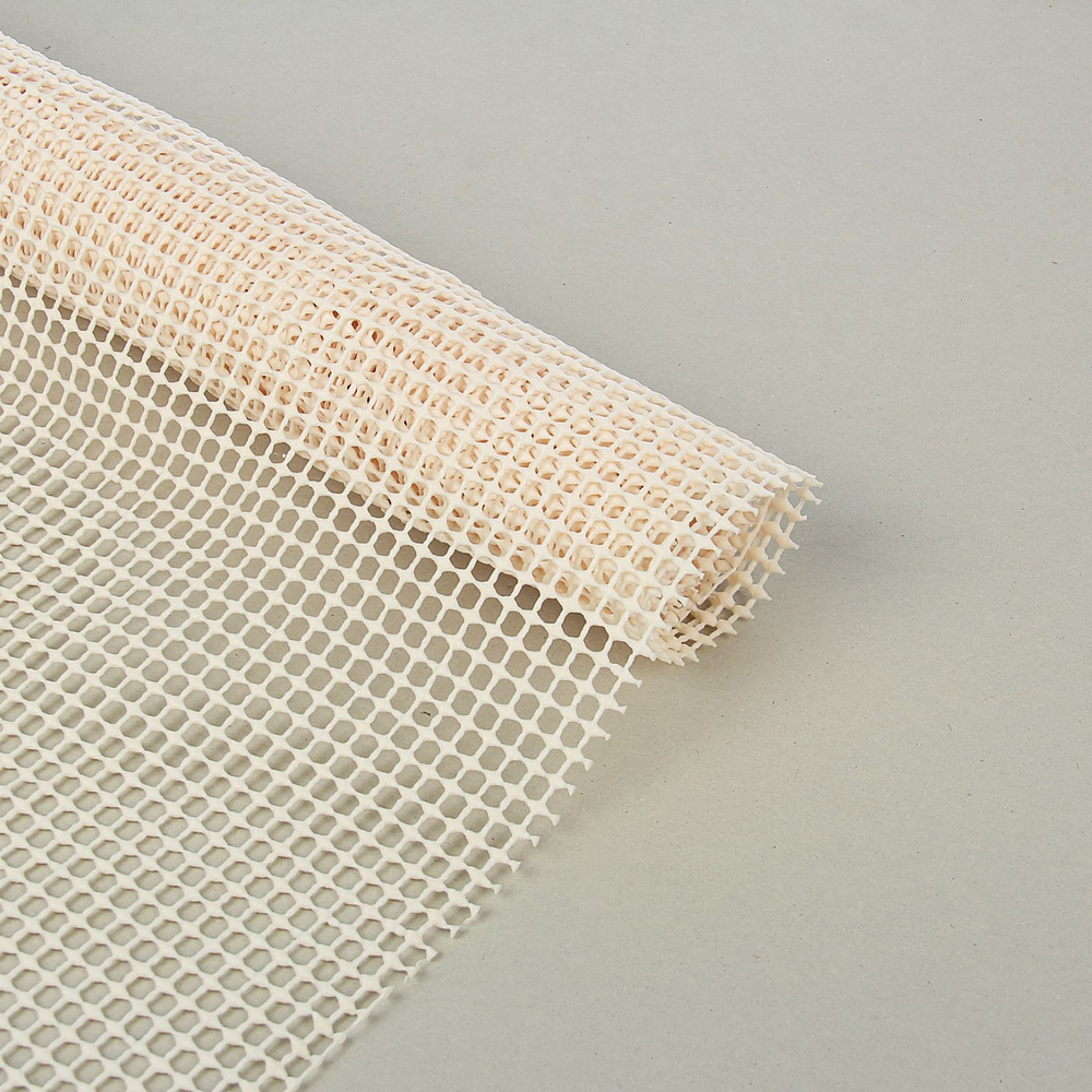 Подложка под ковёр противоскользящая Доляна, сетка фиксатор для ковра антискользящая, цвет белый, размер #1