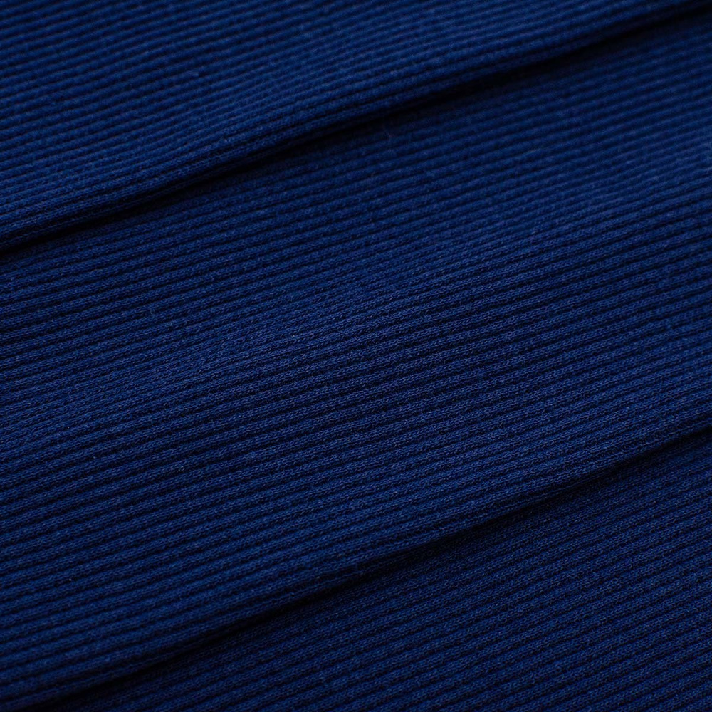 Кашкорсе с лайкрой Sovushka 30/1, 25*58 см (+/-2 см) 95% х/б, 5% лайкра, 220 г/м2, цвет темно-синий 9070 #1