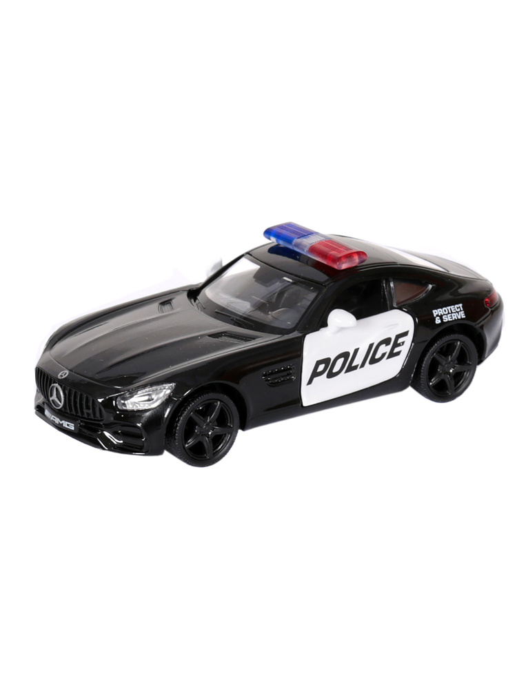 Модель машины 1:36 Mercedes-Benz AMG GTS Police 13см инерция #1