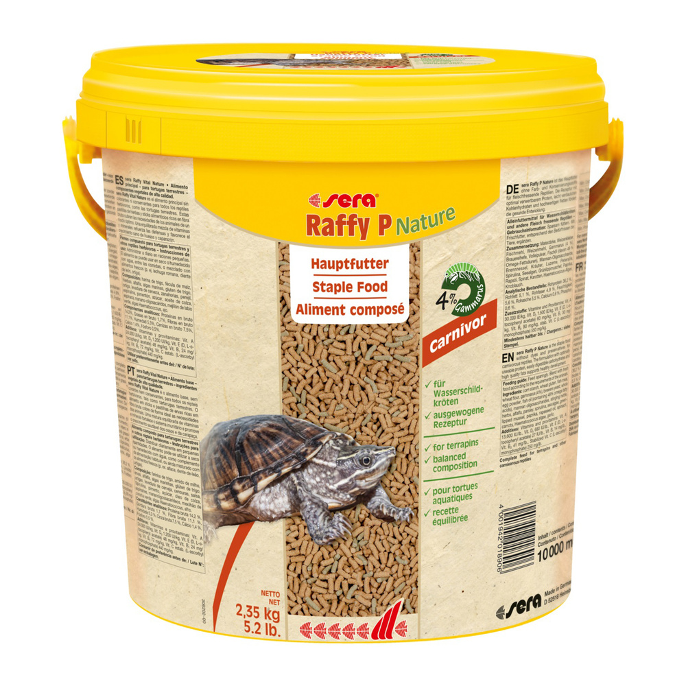 Корм для рептилий Sera Raffy P для водных черепах, 2 кг #1