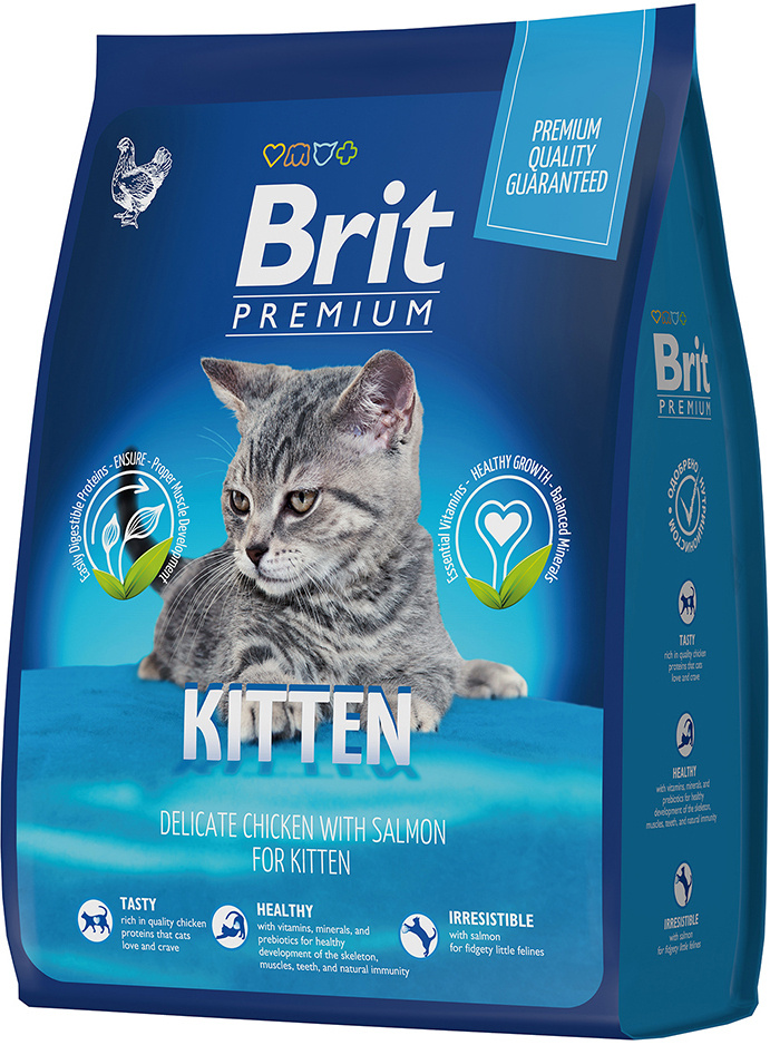 Корм Brit Premium Kitten для котят, с курицей, 400 г #1