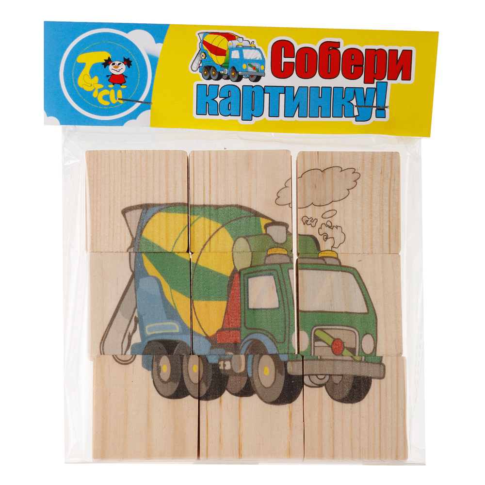 Развивающая игра Тутси "Собери картинку. Машины-помощники" (плашки ...