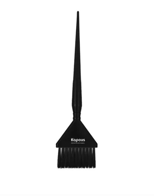 KAPOUS Кисть прямая для окрашивания волос 214х56 мм, черная #1