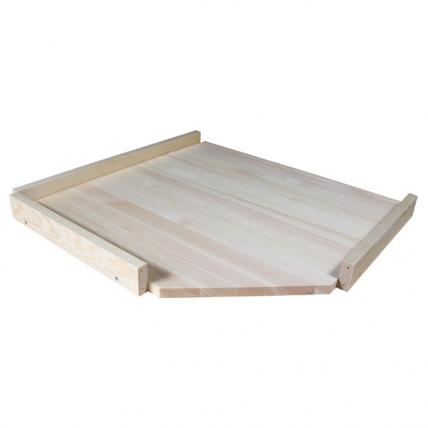 Полка для деревянного стеллажа угловая 400х400 мм в упаковке 2 шт  #1