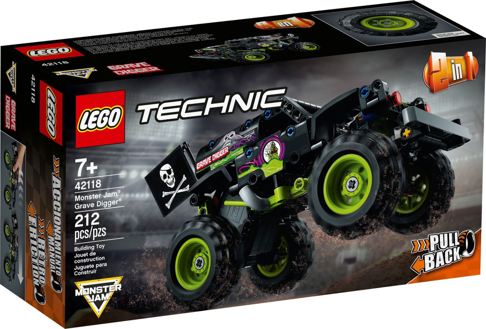 Конструктор LEGO Technic 42118 Monster Jam Grave Digger #1