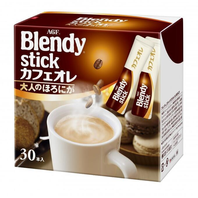 AGF Blendy Stick Кофе растворимый с молоком и сахаром Крепкий 3 в 1, 30 стиков  #1