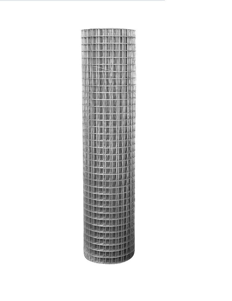 Сетка сварная оцинкованная ячейка 25х25 мм, d-1,6 высота 1500 мм, длина 3м. Строительная сетка, фильтровая, #1