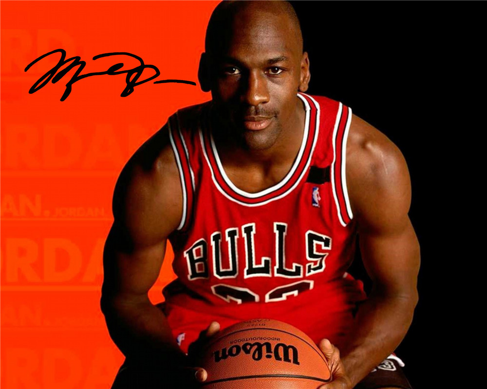 Автограф Майкл Джордан, баскетболист - Автограф Michael Jordan Nba Bulls -  Фото с автографом, Подписанная фотография, Автограф знаменитости, Подарок,  ...