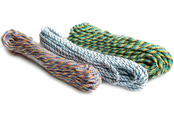 Веревка вязаная 24-прядная, моток, п/п 10 мм (20 м) цветная (70159)  #1