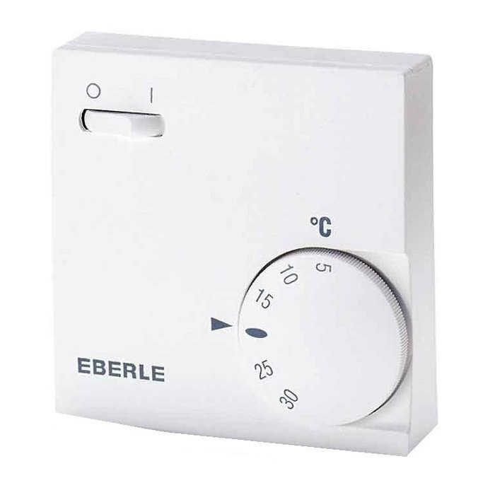Терморегулятор EBERLE RTR-E 6163 (термостат, 16 А) с датчиком температуры воздуха, с кнопкой включения #1