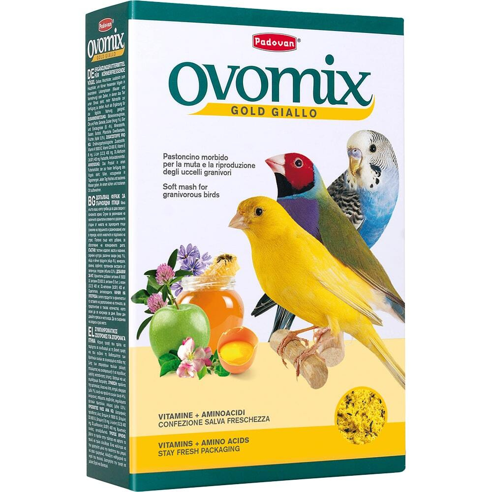 Корм дополнительный для декоративных птиц PADOVAN OVOMIX GOLD giallo (300 г)  #1