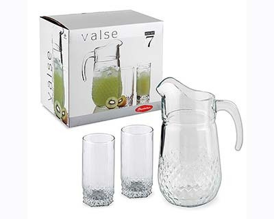 Набор для напитков Pasabahce Valse, 7 пр., графин 1,34 л и 6 стаканов  #1