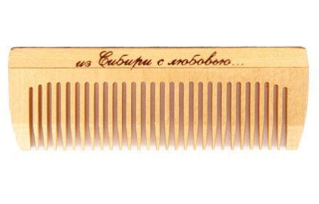 Расческа/гребень/щетка деревянная для волос с частыми зубьями  #1