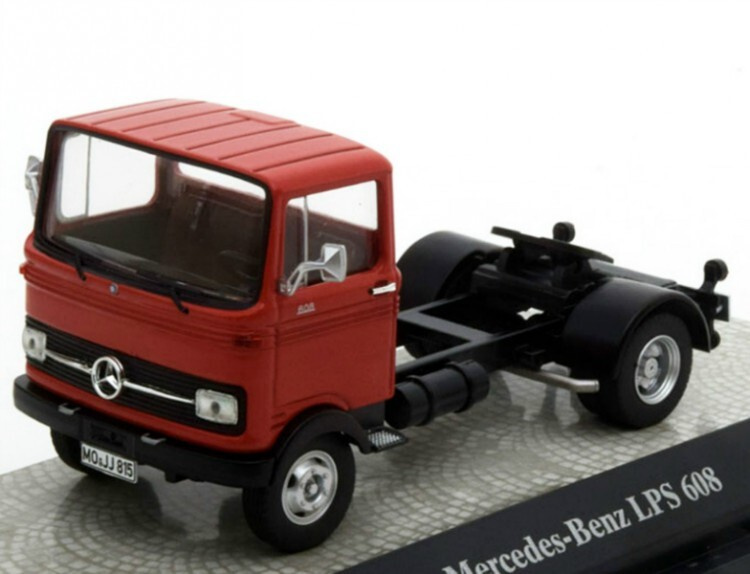 Модель автомобиля Premium ClassiXXs - Mercedes-Benz LPS 608, 1975, Red (Красный), 12520, 1:43  #1