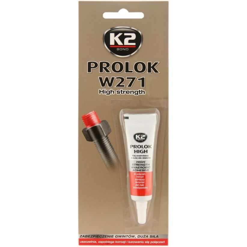 K2 Герметик - фиксатор резьбовых соединений высокой прочности PROLOK HIGH (тип 271) 6мл  #1