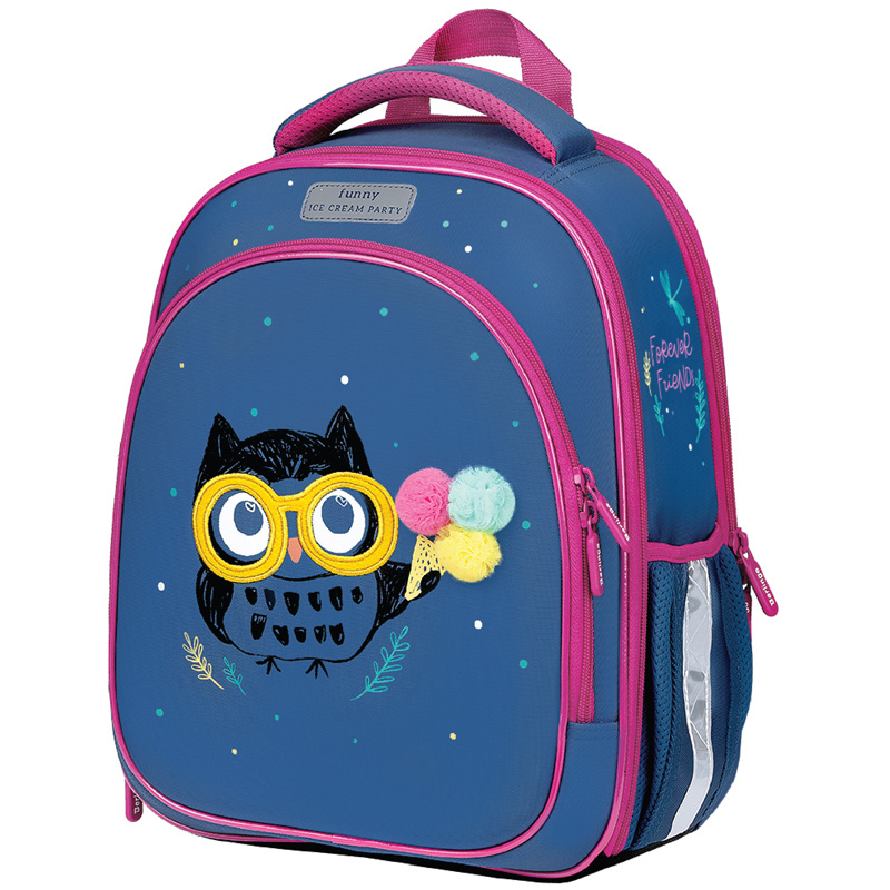 Ранец школьный Berlingo Expert Light облегченный Funny owl 38x28x15см, 3 отделения, 2 кармана, анатомическая #1