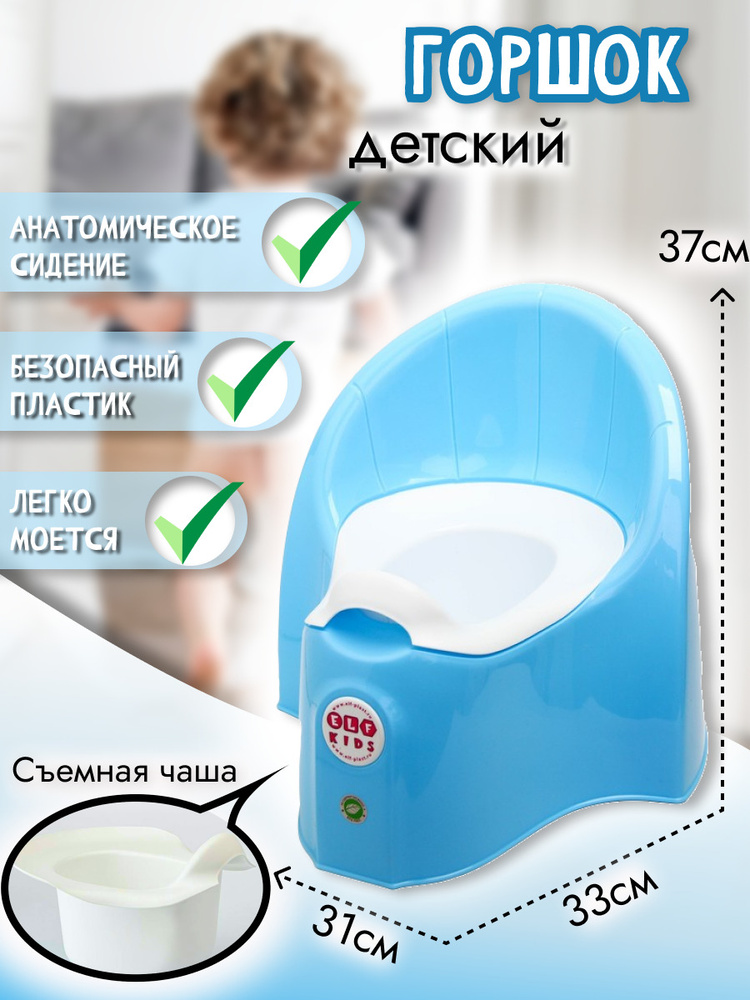 Горшок ElfPlast Junior (голубой) #1