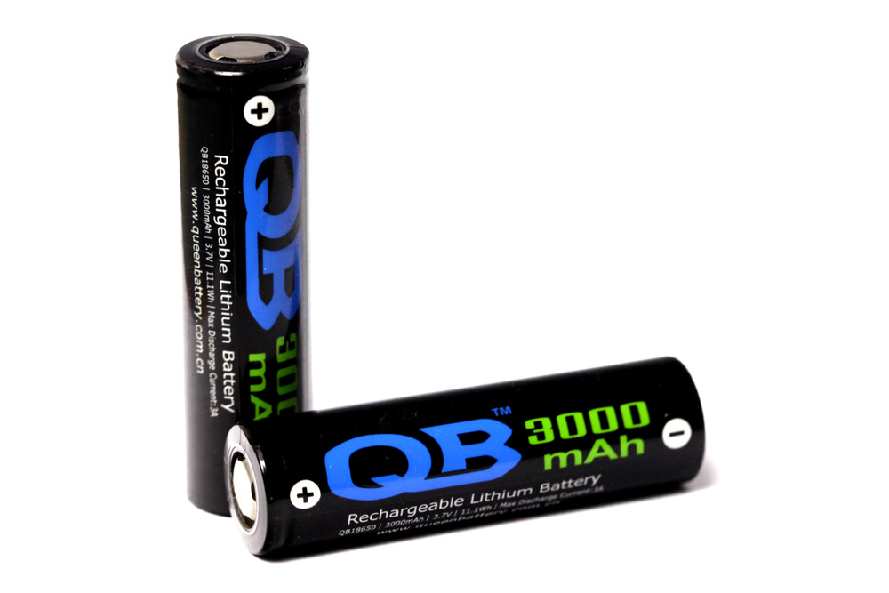 Queen Battery Аккумуляторная батарейка 18650, 3,7 В, 3000 мАч, 3 шт #1