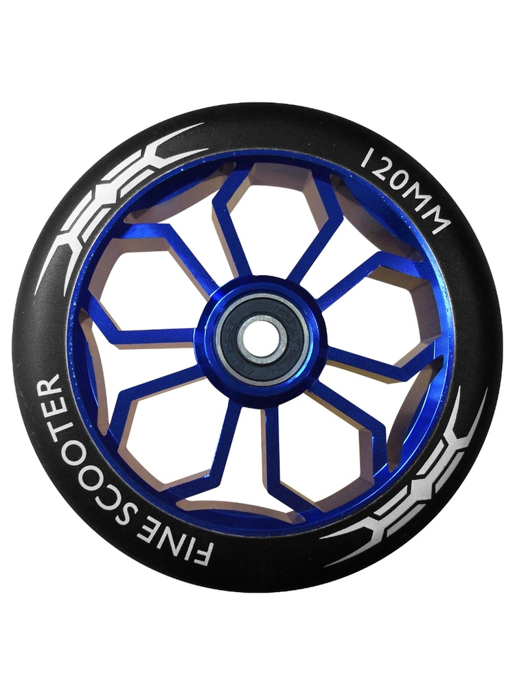 Колесо для трюкового самоката Yezz 120 мм MEDUZA синий #1
