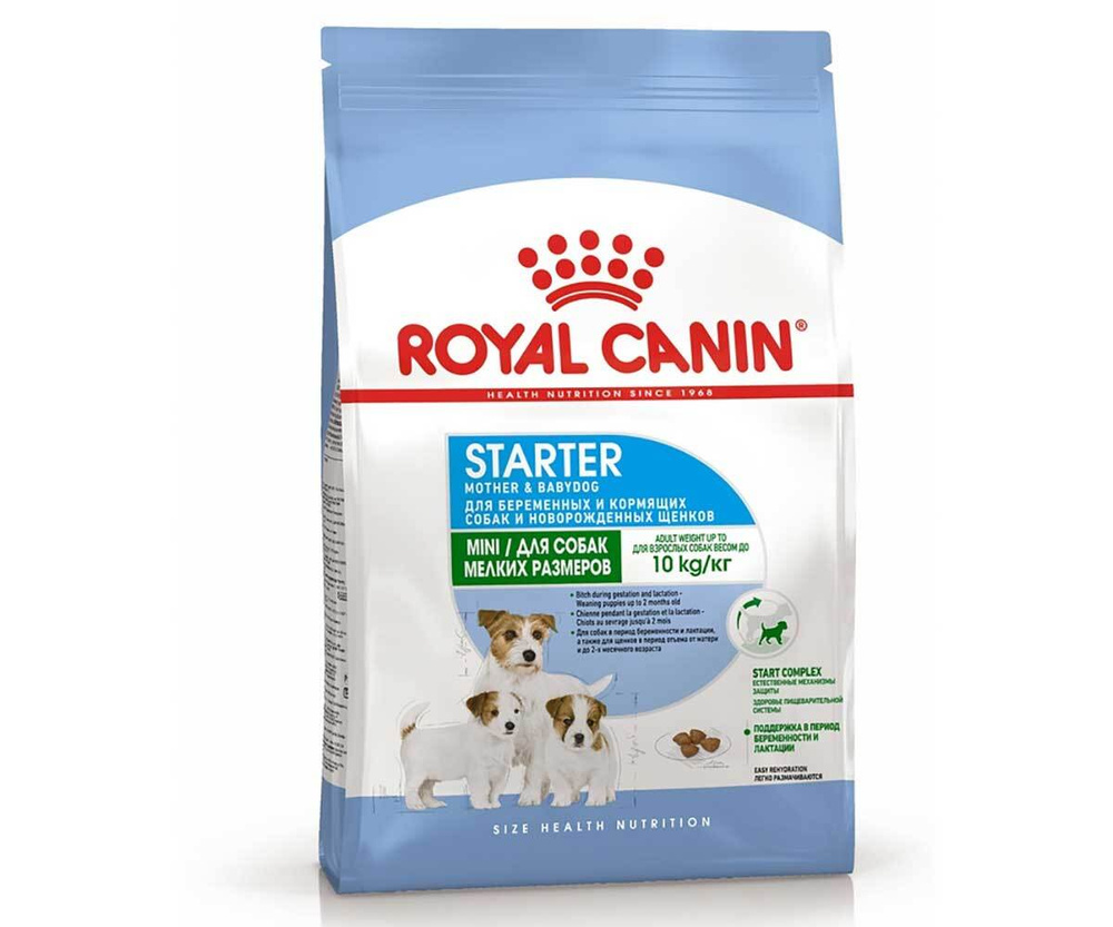 Сухой корм royal canin для щенков и беременных собак мелких пород size health nutrition mini starter #1