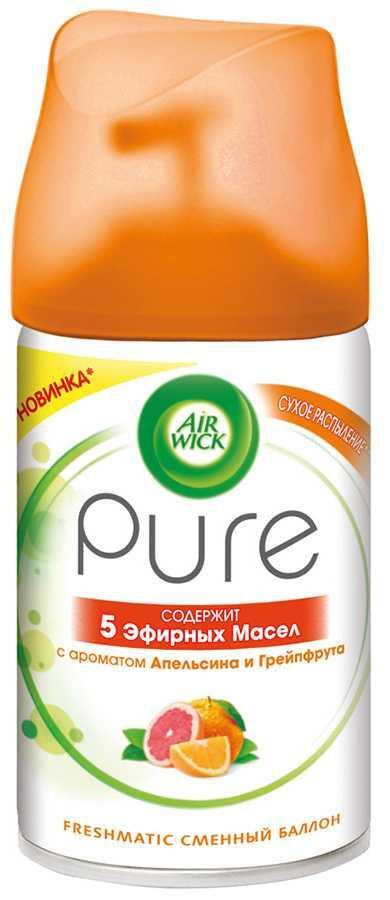 Сменный баллон для освежителя воздуха Air Wick Pure 5 Эфирных масел с ароматом Апельсина и Грейпфрута, #1