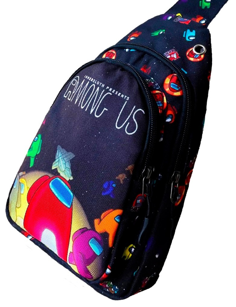 Рюкзак детский на плечо Among Us (Амонг Ас) / сумка для мелочей детская, сумка для телефона  #1