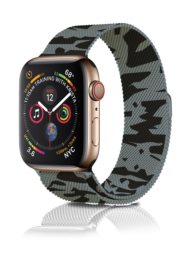 Ремешок для Apple Watch 42 mm 44 mm 45 mm 49 mm металлический Миланская петля  #1