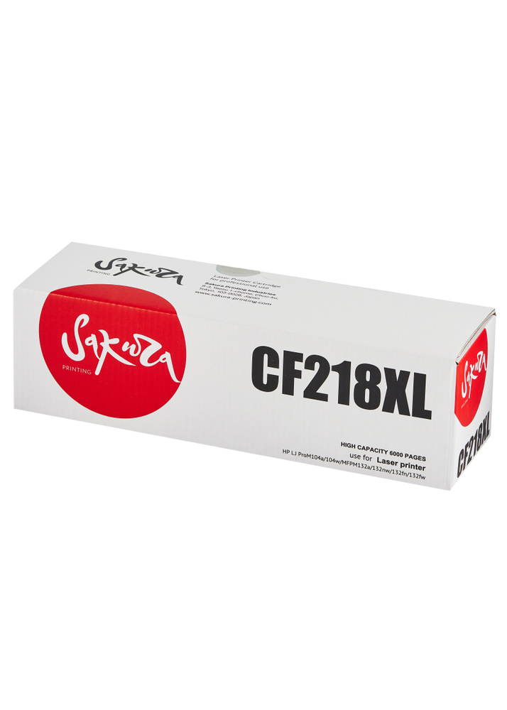 Картридж CF218XL (18XL) Black для принтера HP LaserJet Pro M104a; M104w #1
