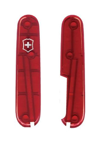 Набор накладок для ножей Victorinox 91 мм C.3600.T3 C.3600.T4 красные полупрозрачные  #1