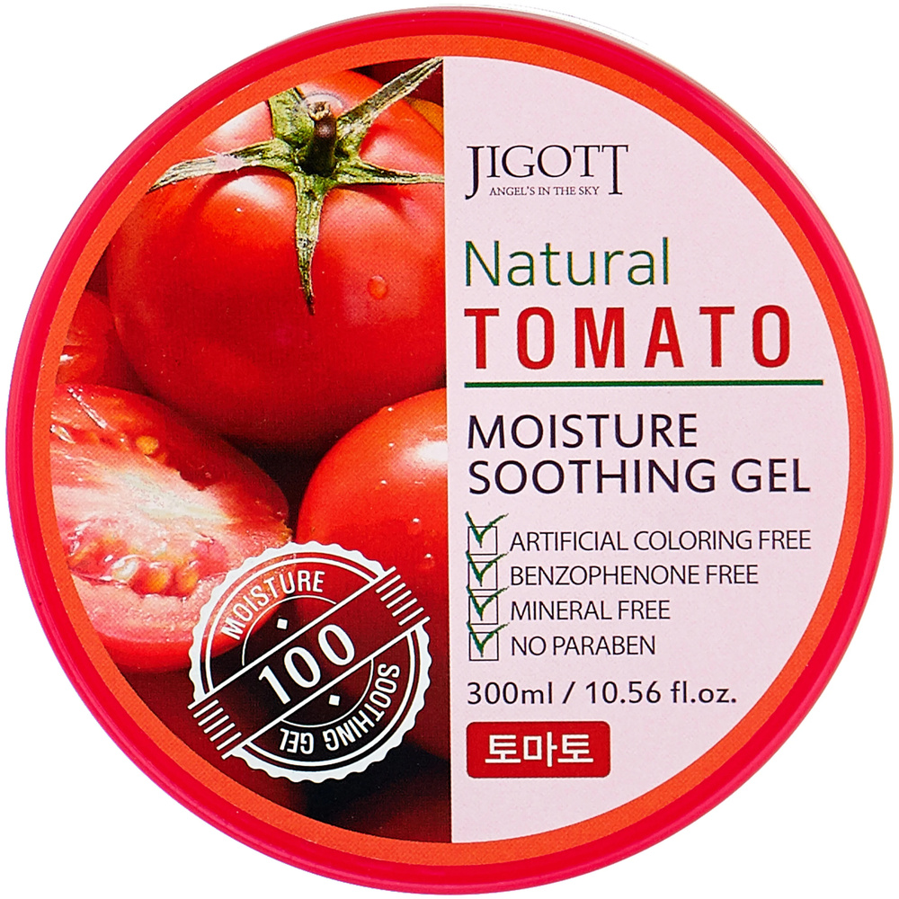 Jigott Универсальный гель с экстрактом томата Natural Tomato Moisture Soothing Gel, 300 мл  #1