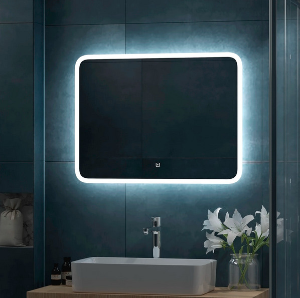 Зеркало для ванной с сенсорной регулируемой подсветкой BelBagno / VAIDIRI V0001LZ6-new /80 см х 60 см #1