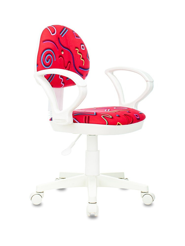 Бюрократ Детское компьютерное кресло KD-3/WH/ARM, малиновый  #1