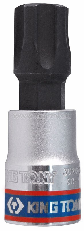 Насадка (бита) торцевая 3/8", TORX PLUS, IPR60, L 50 мм, 5-ти лучевой KING TONY 302D60  #1