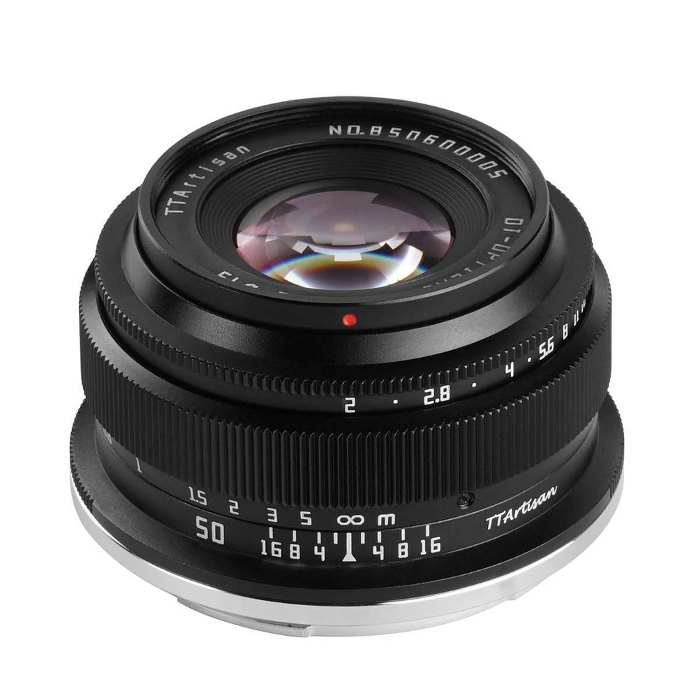 Объектив TTartisan 50 мм F2 для Canon EOS M, Full Frame портретный #1