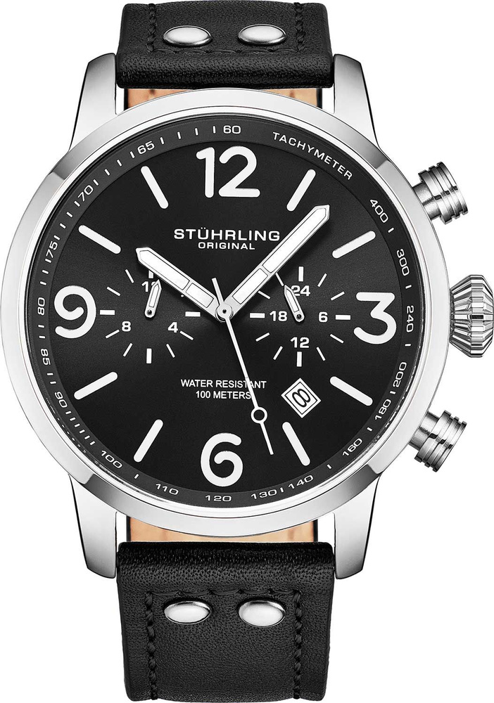 Часы наручные мужские Stuhrling 3956.1 кварцевые #1