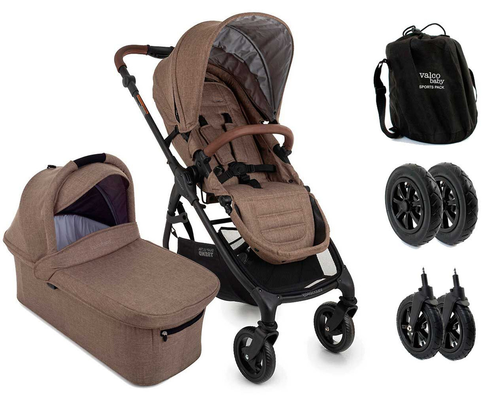 Детская коляска 2-в-1 Valco Baby Snap 4 Ultra Trend + Sport pack, цвет Cappuccino #1