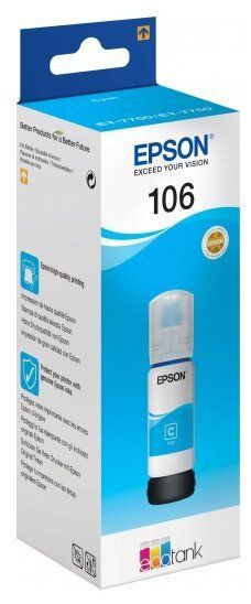 106 Cyan - C13T00R240 (Epson) чернила - 70 мл, голубой #1