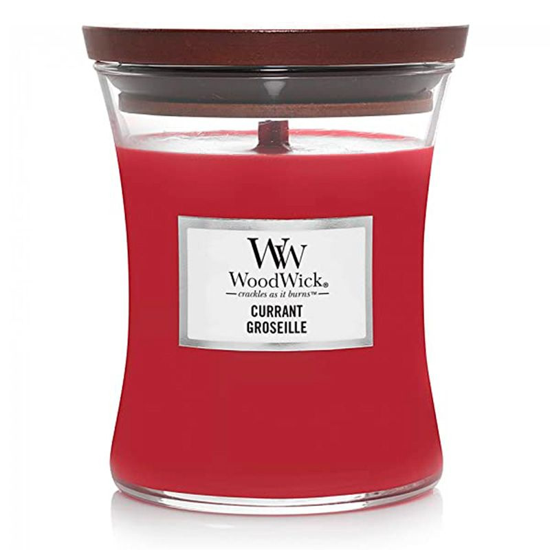 Свеча ароматическая Woodwick с деревянным фитилем Смородина средняя  #1