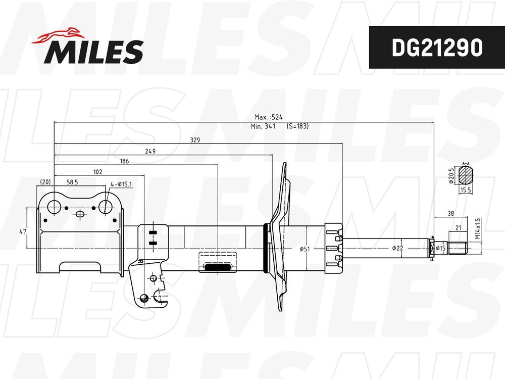 ЗАМЕНА НА DG21290-01 Амортизатор передний правый TOYOTA COROLLA 02- (KYB 334323) DG21290  #1