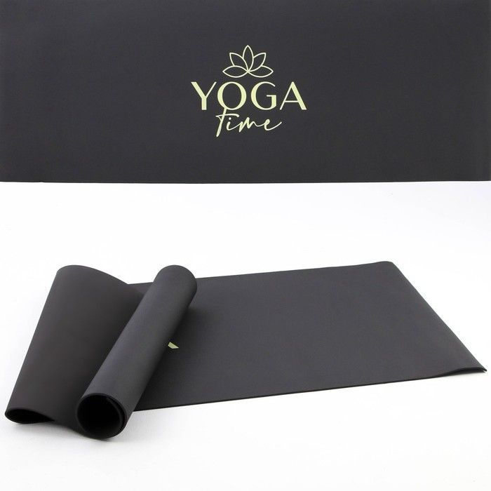 Коврик для йоги Yoga time, 173 х 61 х 0,4 см #1