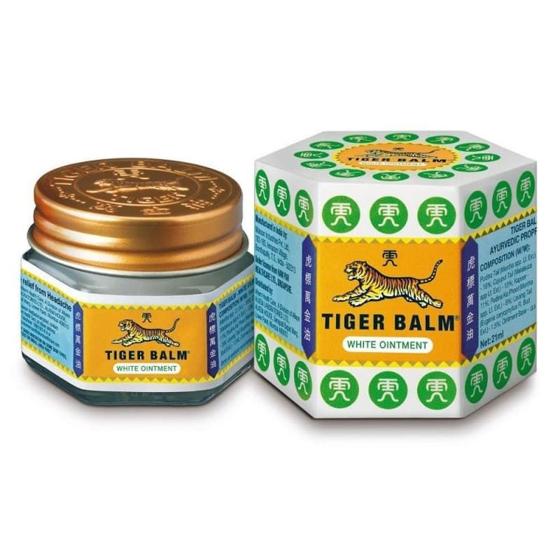 Tiger balm Бальзам от боли суставов, разогревающий белый / Тигровый бальзам / white ointment 9 мл  #1