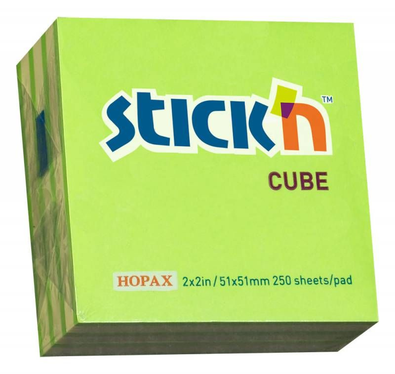 Блок самоклеящийся бумажный Stick'n 21339 51x51мм, 250 листов, 70г/м2, неон+пастель 2 цвета, в упаковке #1