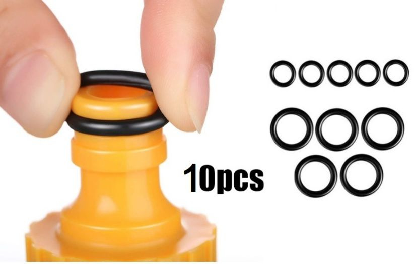 Уплотнительные кольца резиновые для шланга мойки высокого давления быстроразъемные 5x 1/4"(М22) + 5x #1