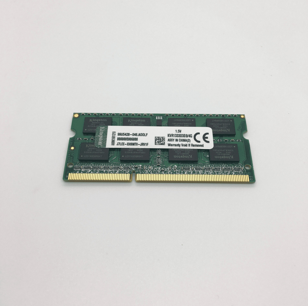 Kingston Оперативная память DDR3 4 ГБ 1333 MHz SO-DIMM PC3-10600s 1x4 ГБ (KVR1333D3S9/4G)  #1