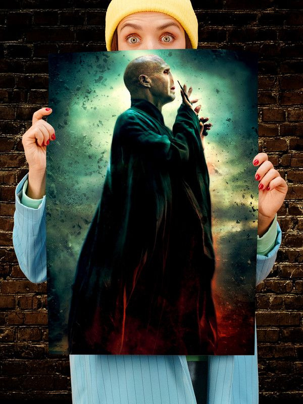 Постер интерьерный Волан Де Морт 4, 70х46 см. Матовый яркий. Гарри Поттер Harry Potter  #1