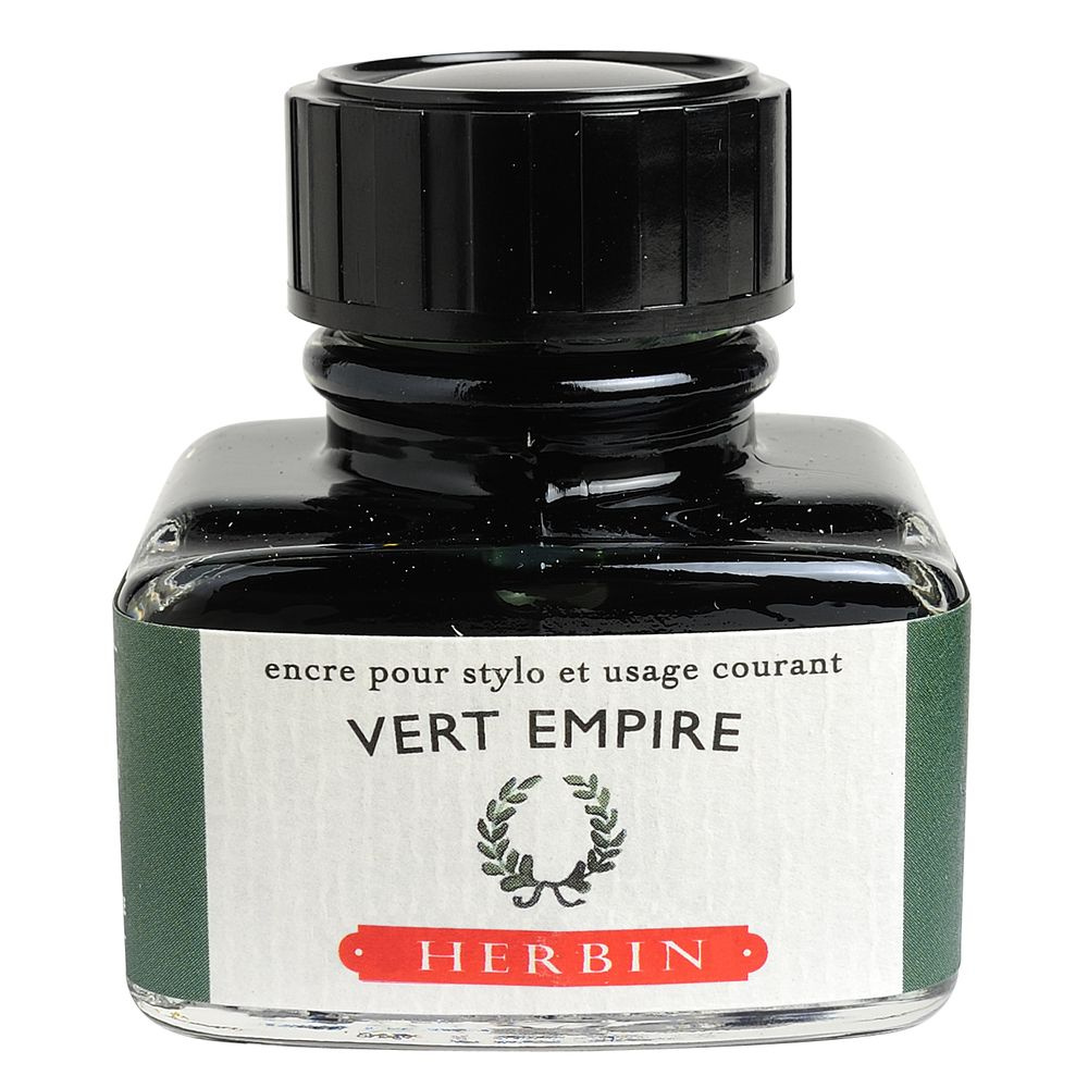 Чернила в банке Herbin, 30 мл, Vert empire Имперский зеленый #1