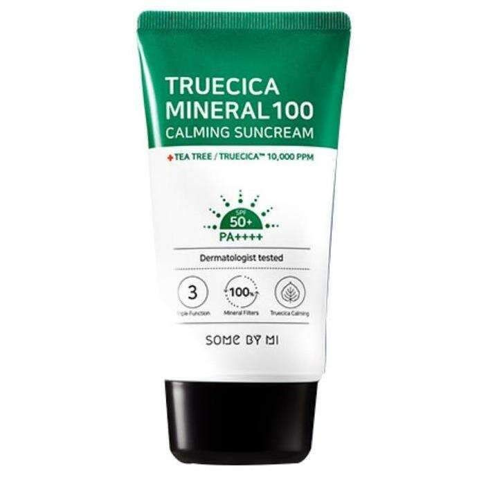 Some By Mi Успокаивающий солнцезащитный крем Truecica Mineral 100 Calming Sun Cream SPF50  #1