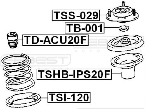 Опора переднего амортизатора Febest TSS029 #1