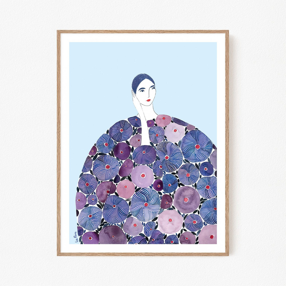Постер "La Poire - Lilac Coat", 21х30 см #1