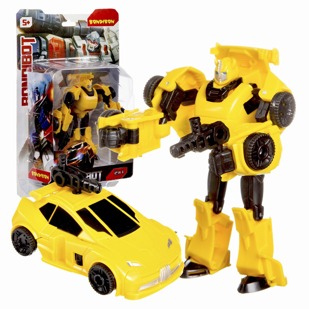 Робот Трансформер 2в1 Bondibot гоночная машинка для мальчика Bondibon развивающая игрушка, спортивный #1